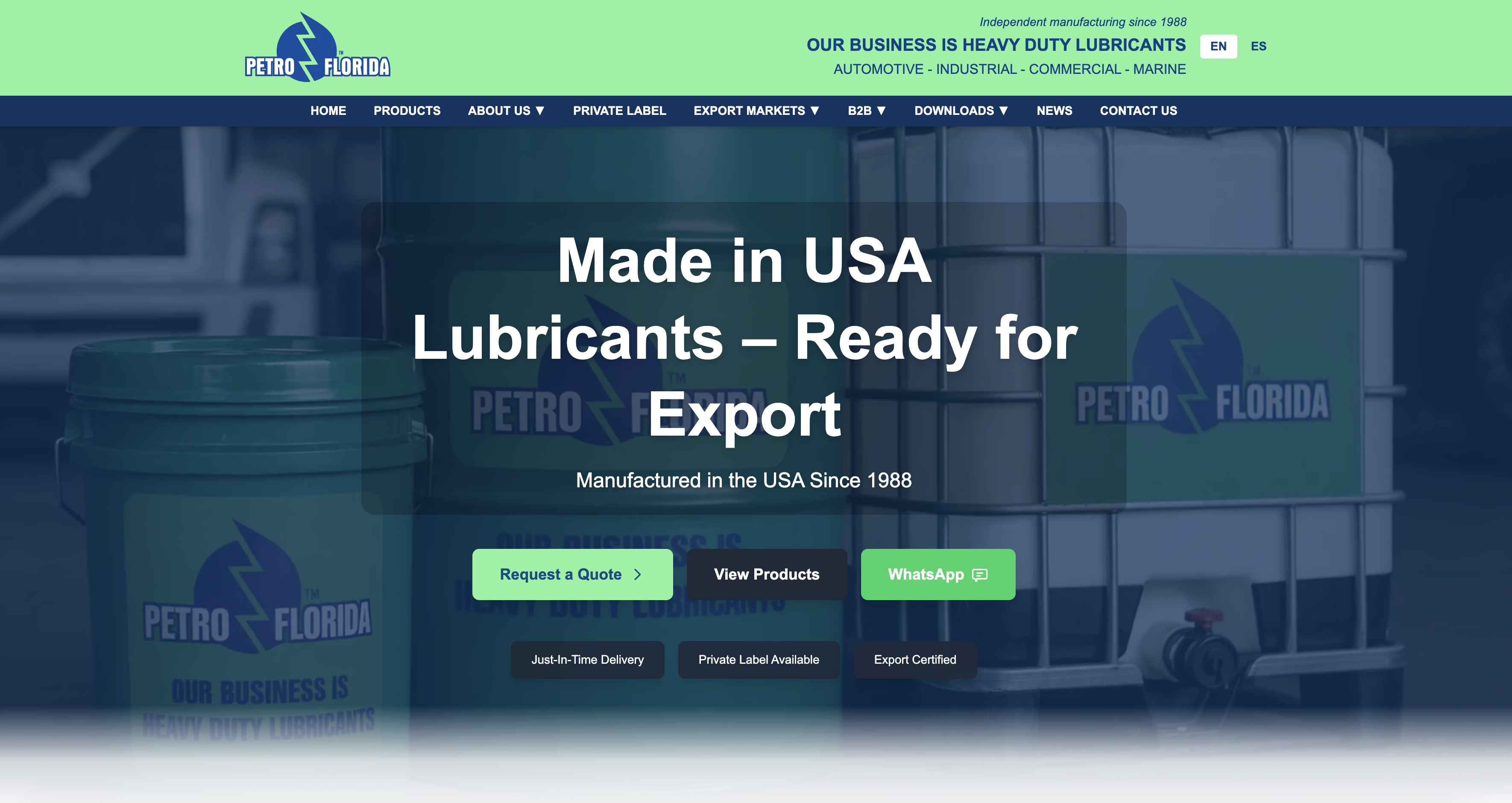 Petro-Florida: Enterprise Website with AI-Powered Content